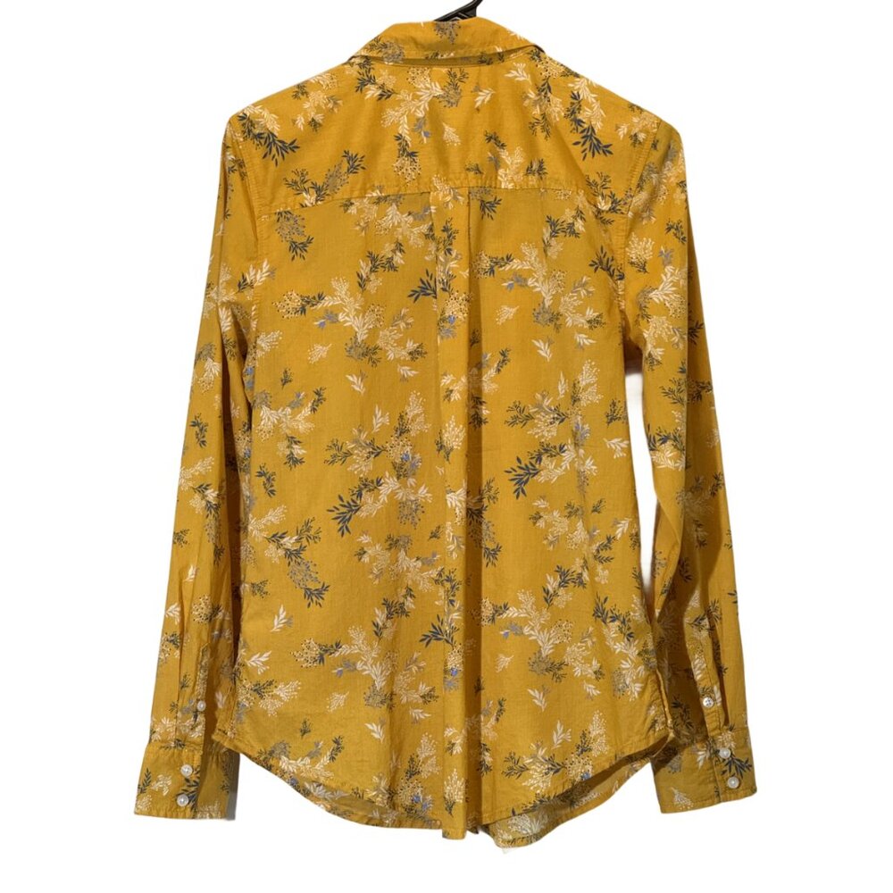 Women Yellow | Blue Shirt Size M - Picture 3 of 5